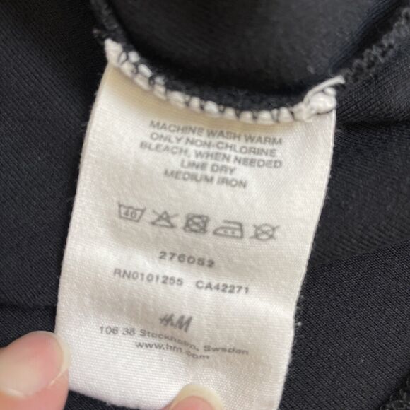 LOGG Shirt Womens Large Black Scoop Neck Long Sleeve Casual Stretch - Picture 7 of 7